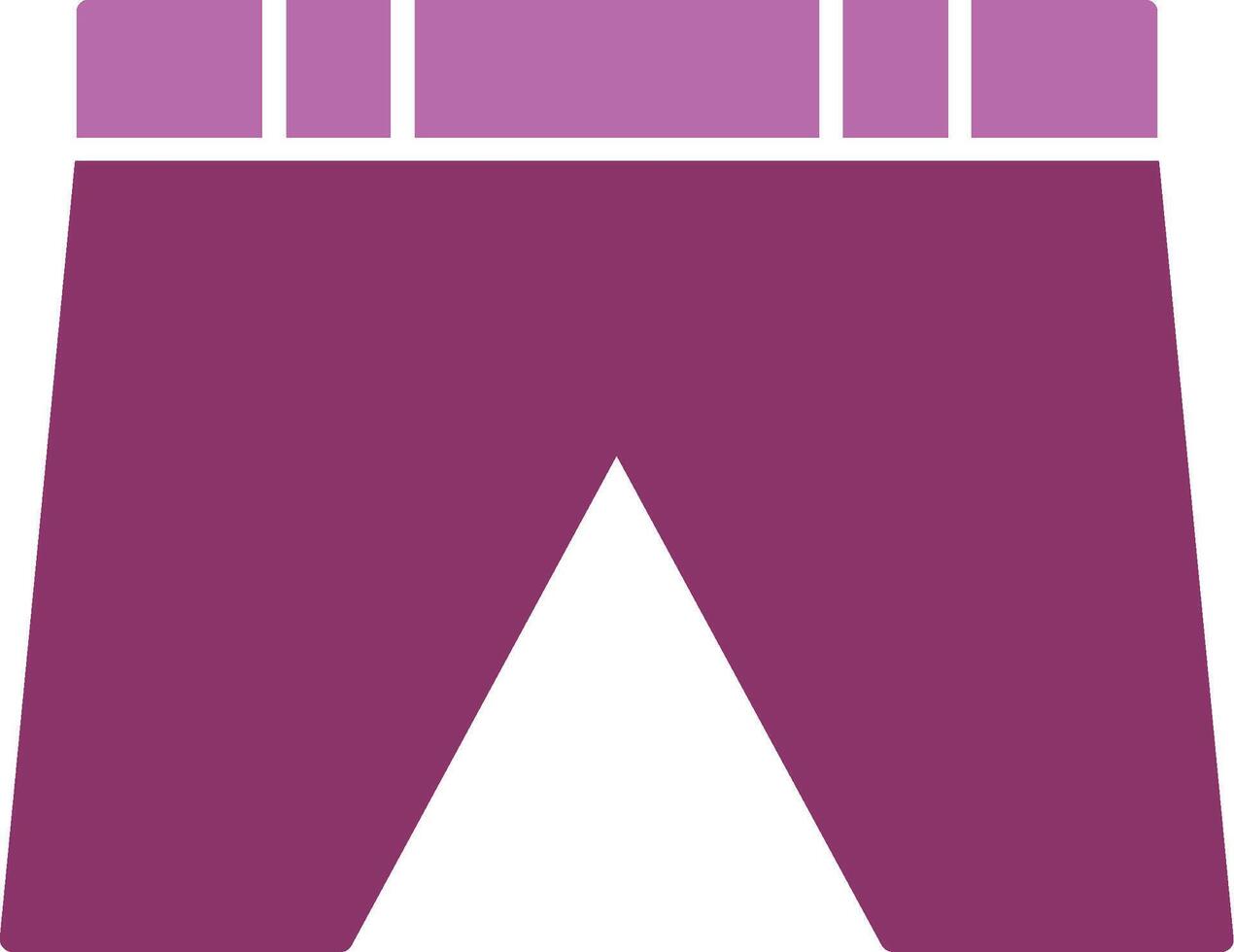 Shorts Glyph Two Colour Icon vector