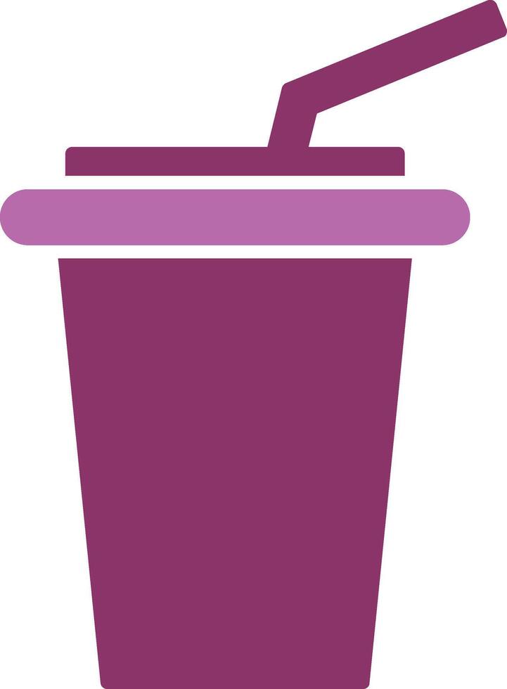 bebidas glifo dos color icono vector