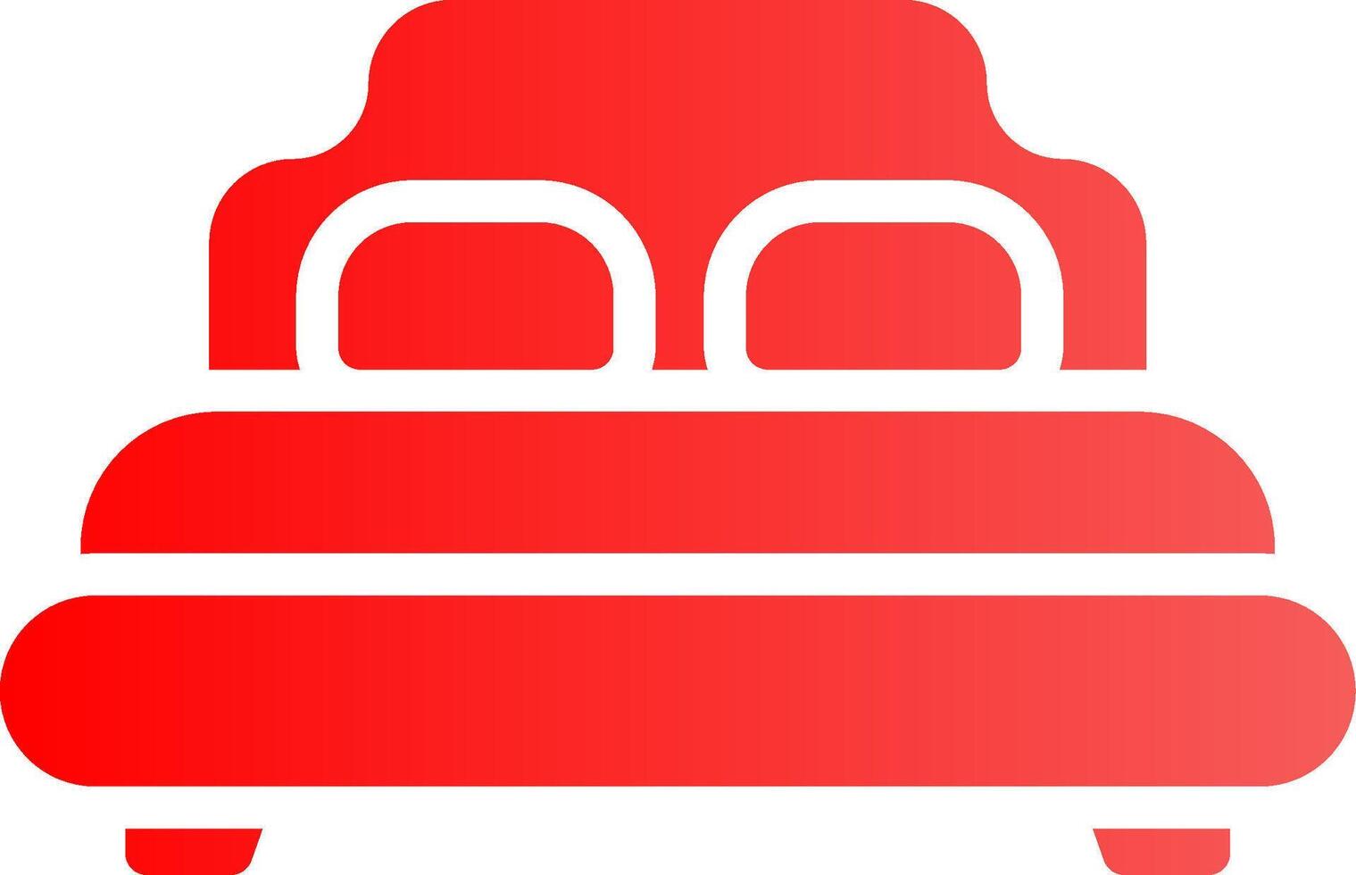 Bed Creative Icon Design vector