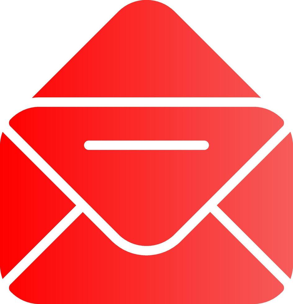 Glyph red Gradient Design vector