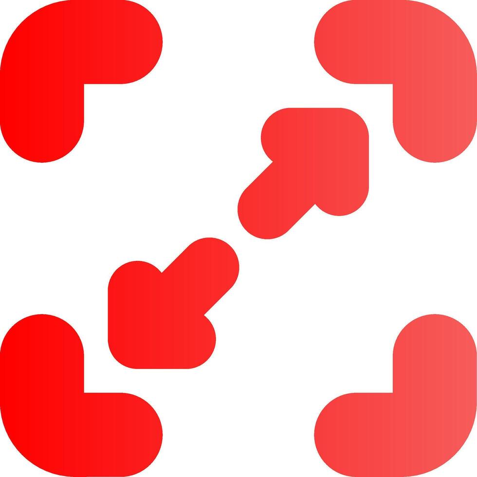 Glyph red Gradient Design vector