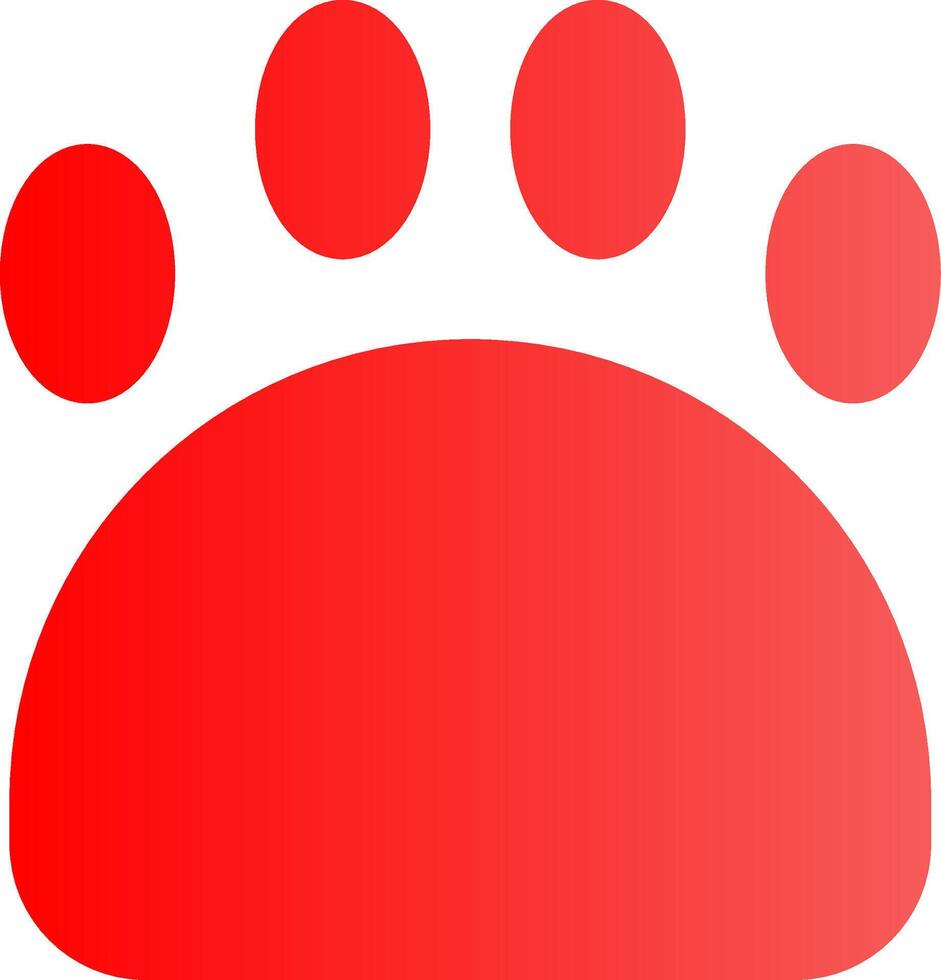 Glyph red Gradient Design vector