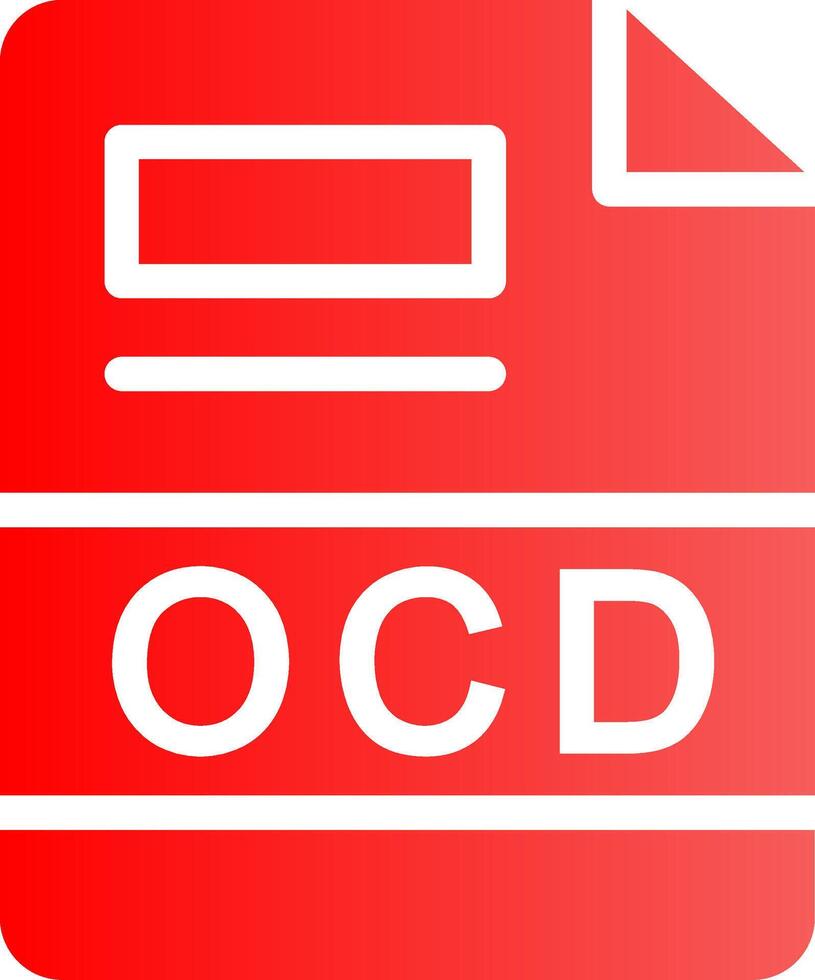 OCD Creative Icon Design vector