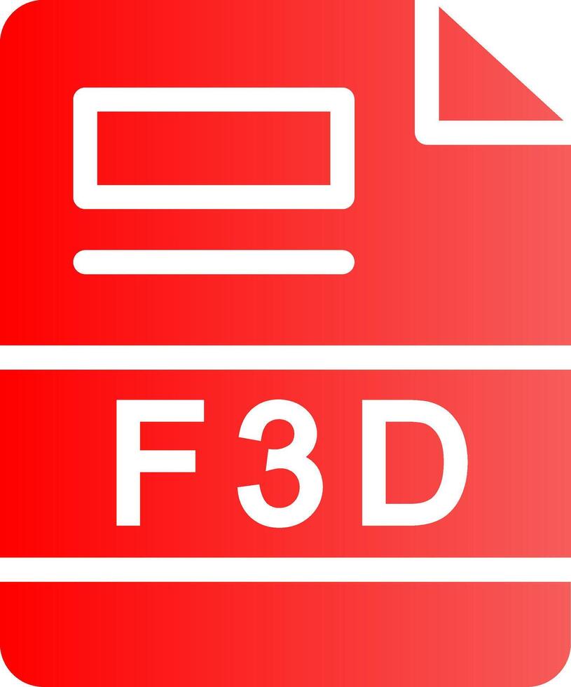 F3D Creative Icon Design vector