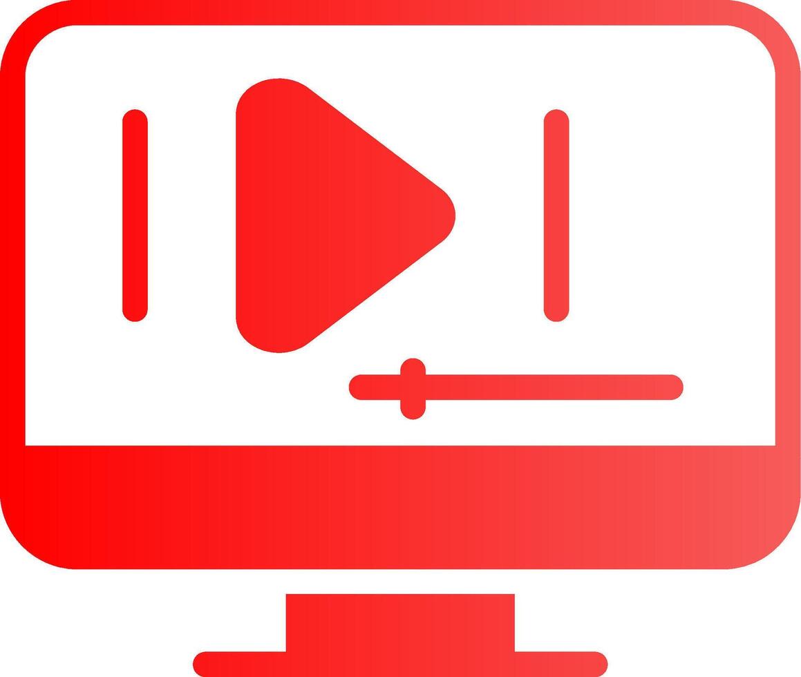 Video Play Creative Icon Design vector