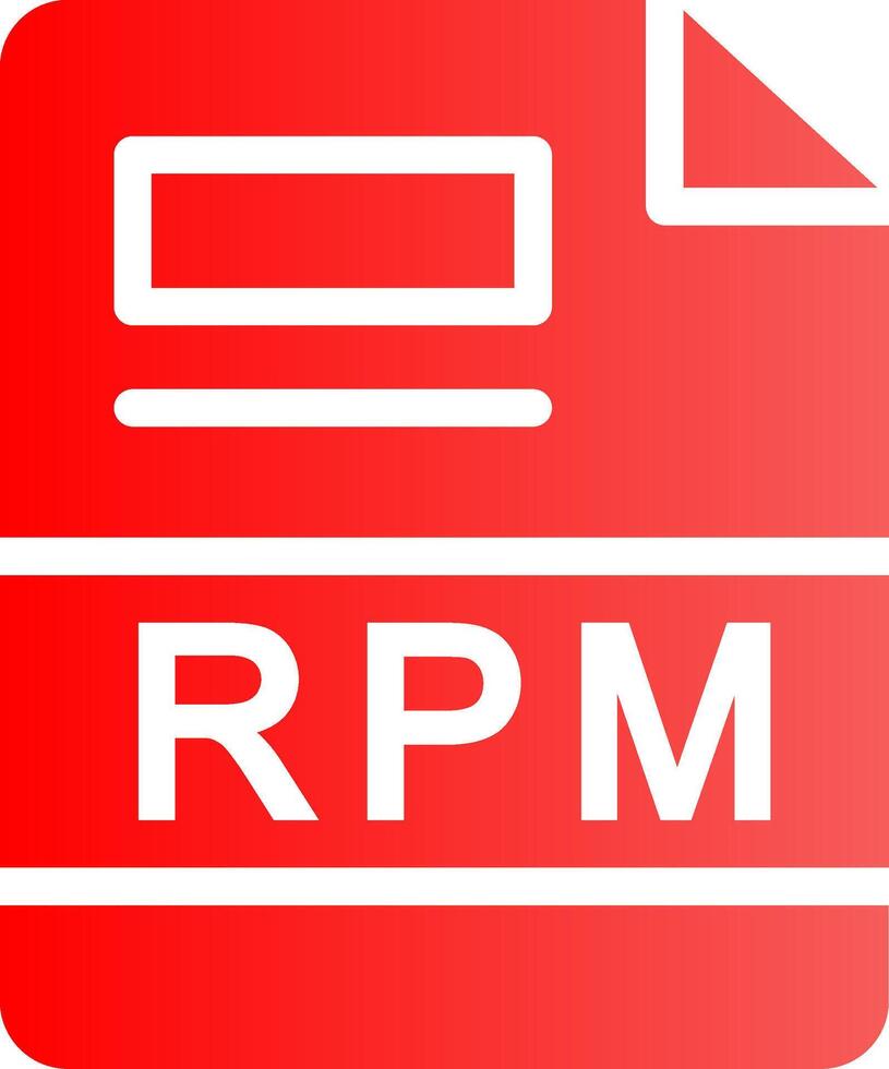 RPM Creative Icon Design vector
