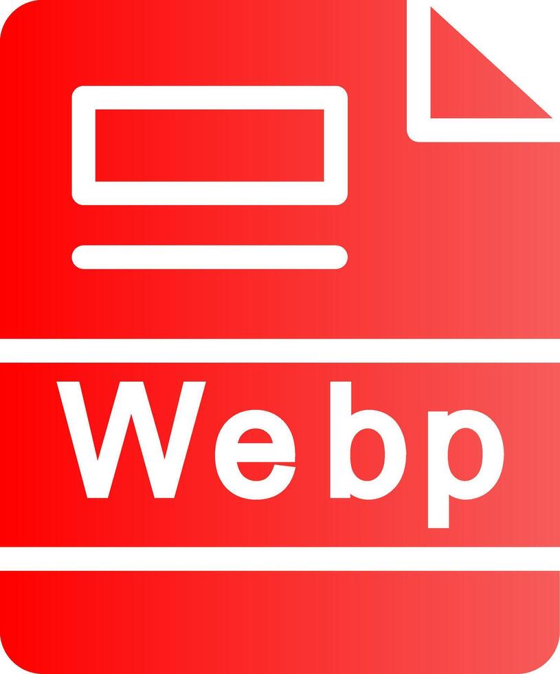 Webp Creative Icon Design vector