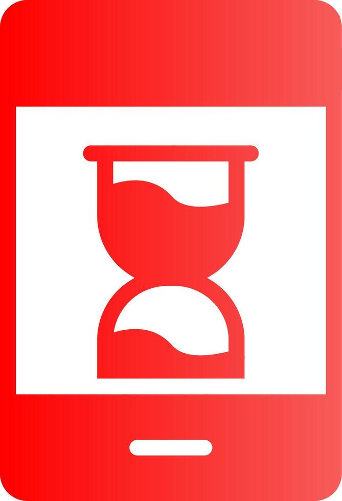 Glyph red Gradient Design vector