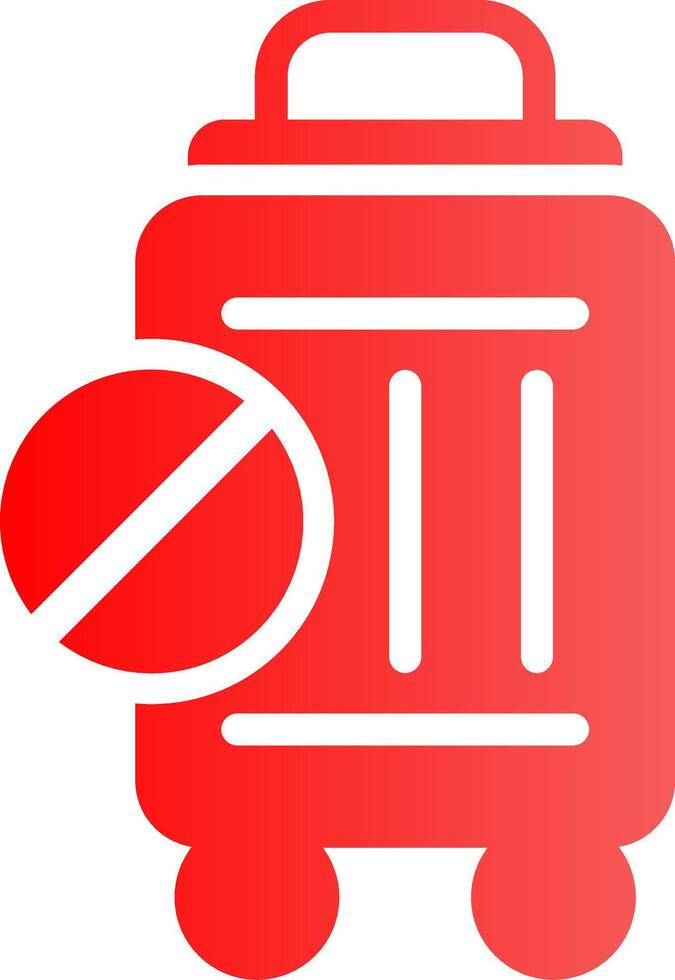 Travel Restrictions Creative Icon Design vector