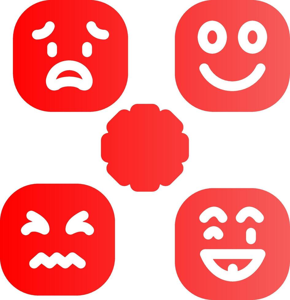 Perceiving Emotions Creative Icon Design vector