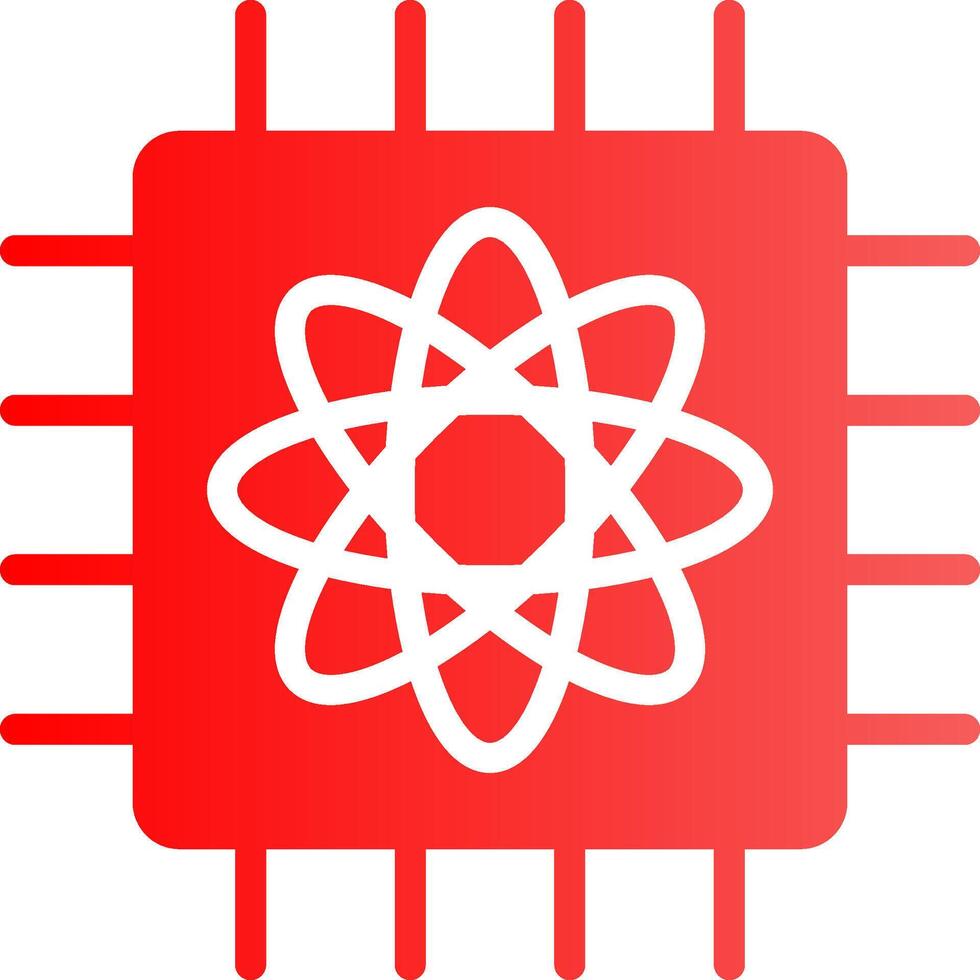 Quantum Computer Creative Icon Design vector