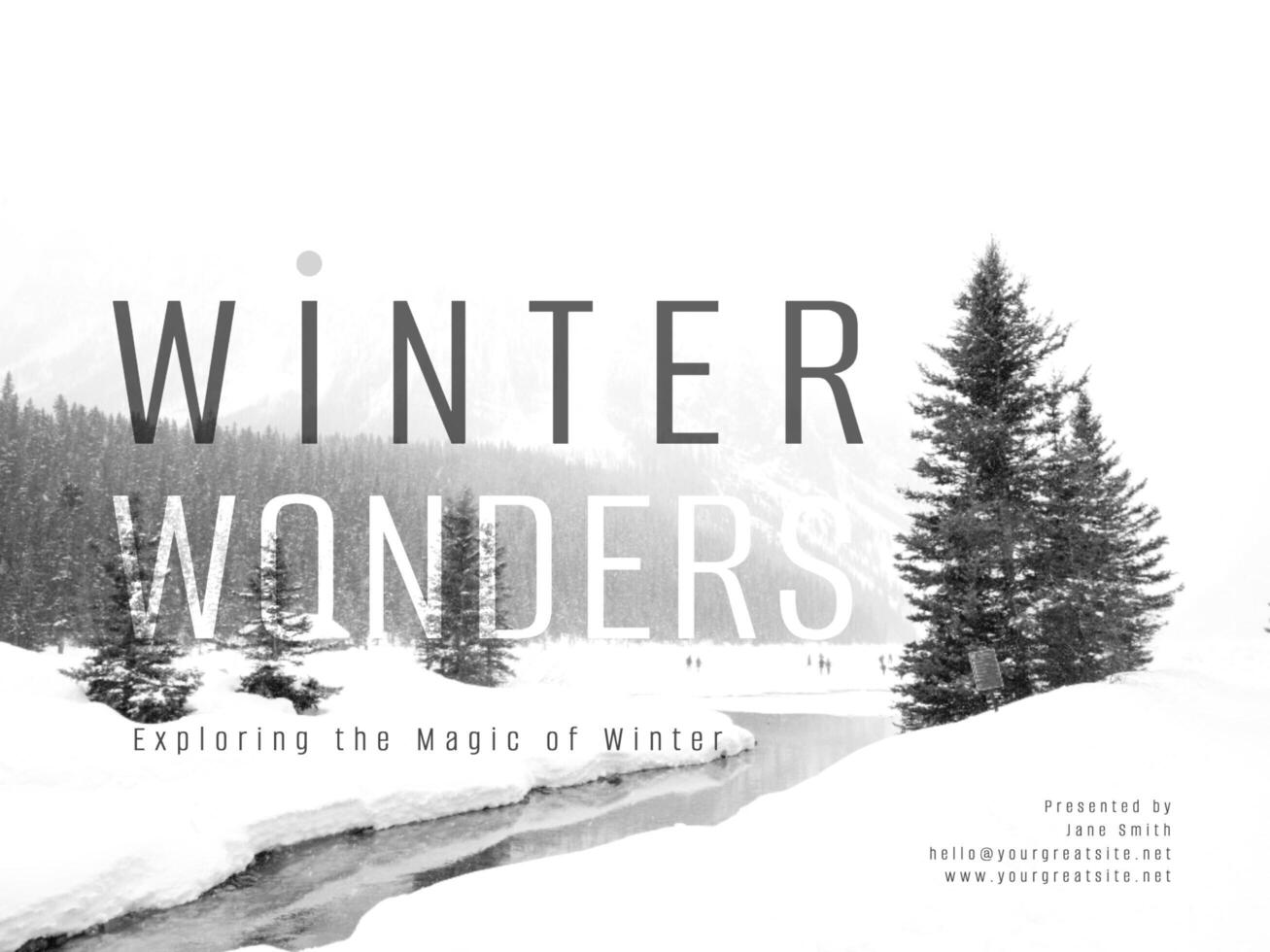 Winter Wonders Presentation Template