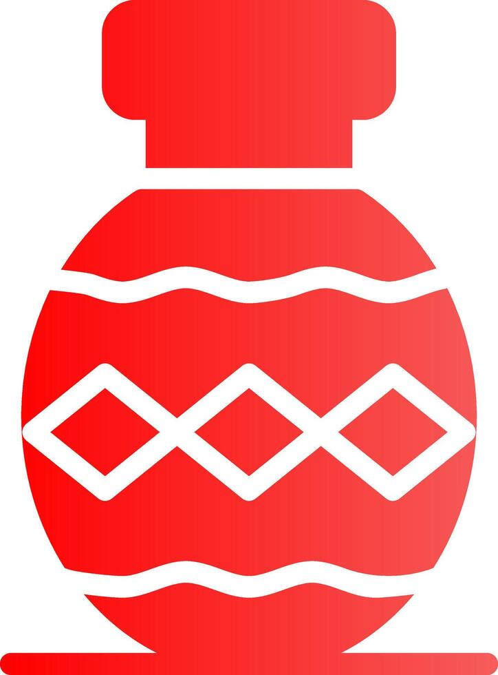 Glyph red Gradient Design vector
