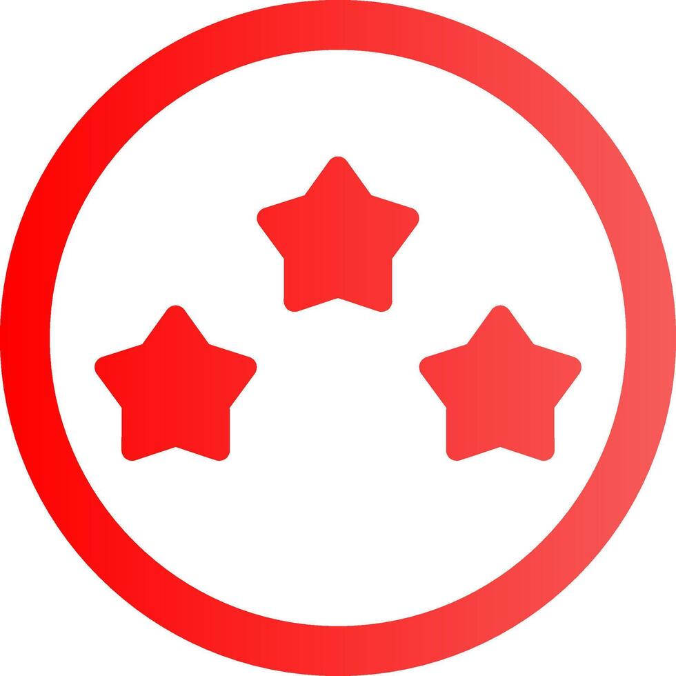 Glyph red Gradient Design vector