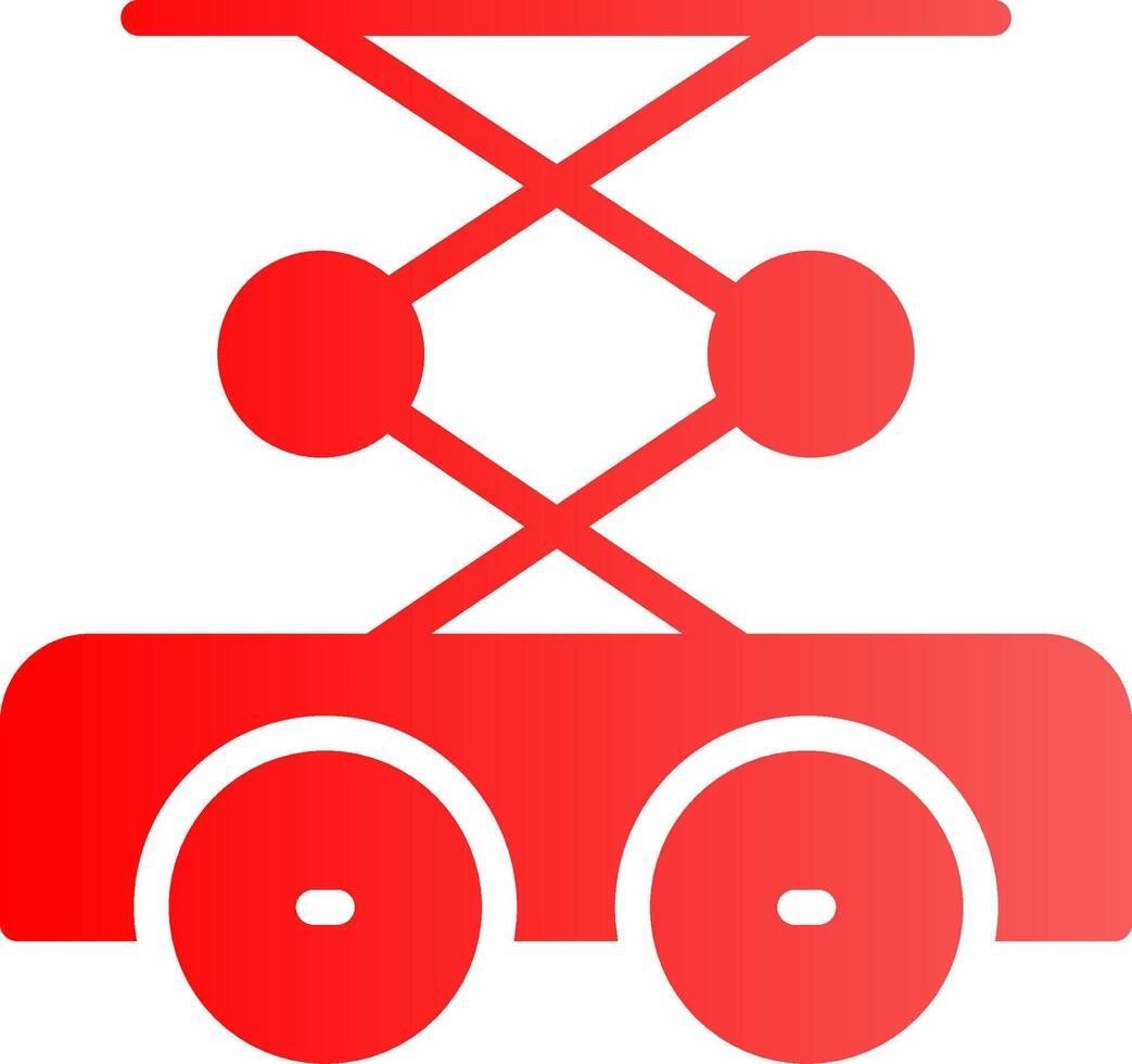 Scissor Lift Creative Icon Design vector