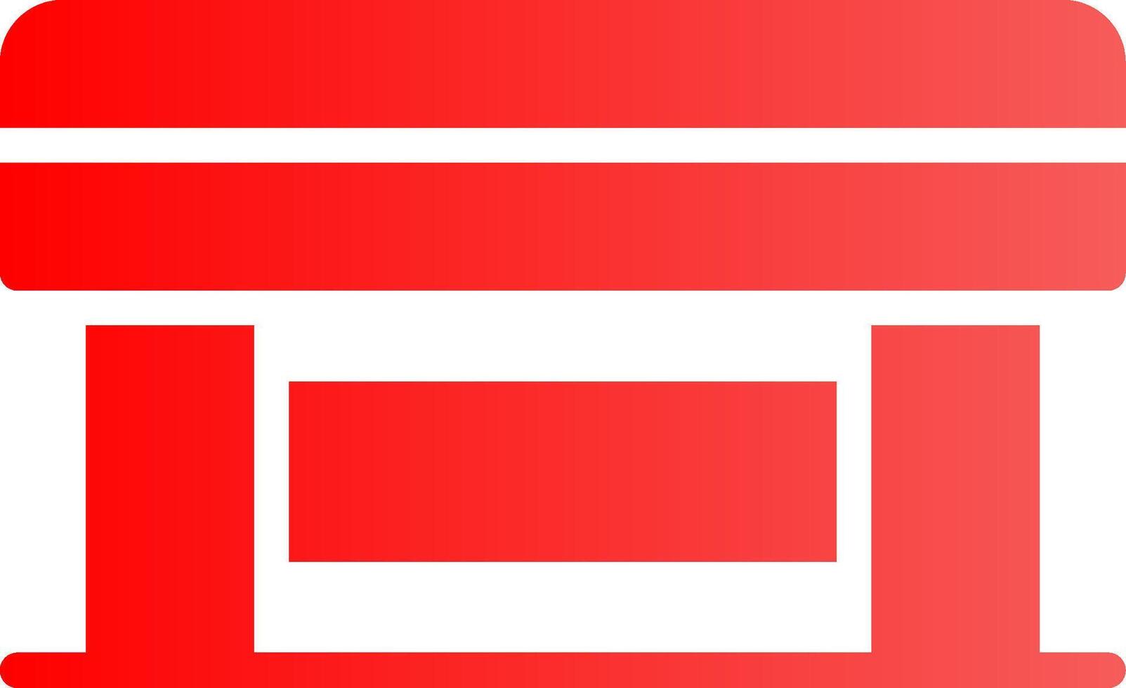 Glyph red Gradient Design vector