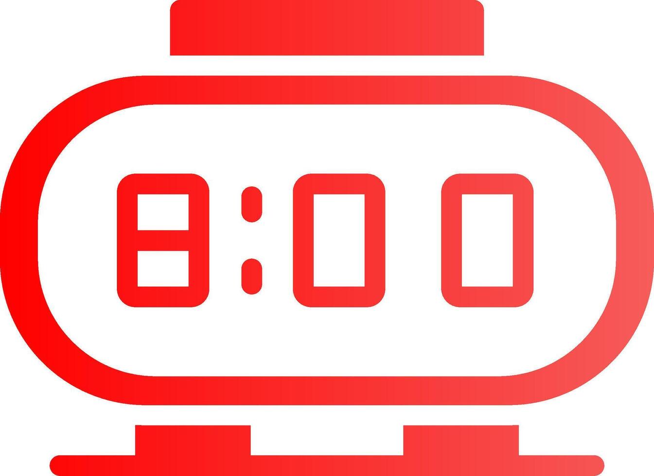 Digital Clock Creative Icon Design vector