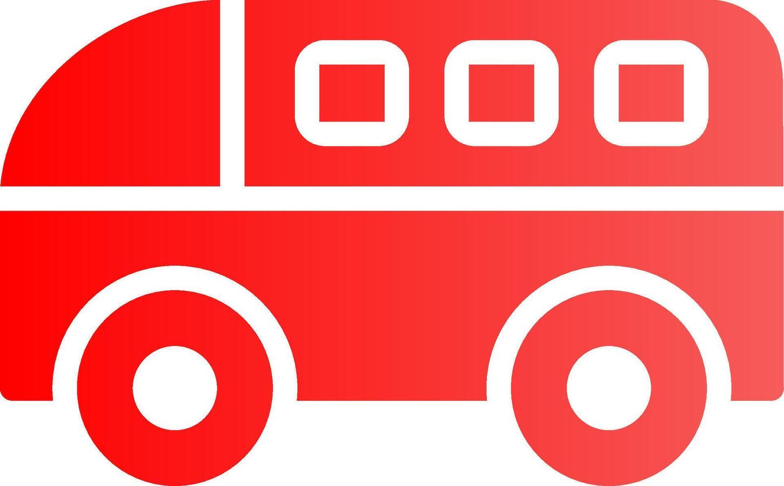 Minivan Creative Icon Design vector