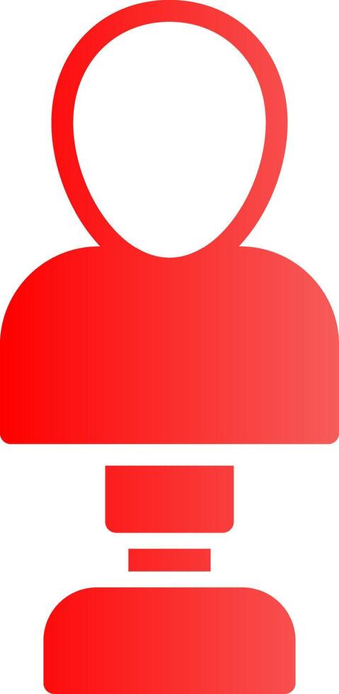 Glyph red Gradient Design vector