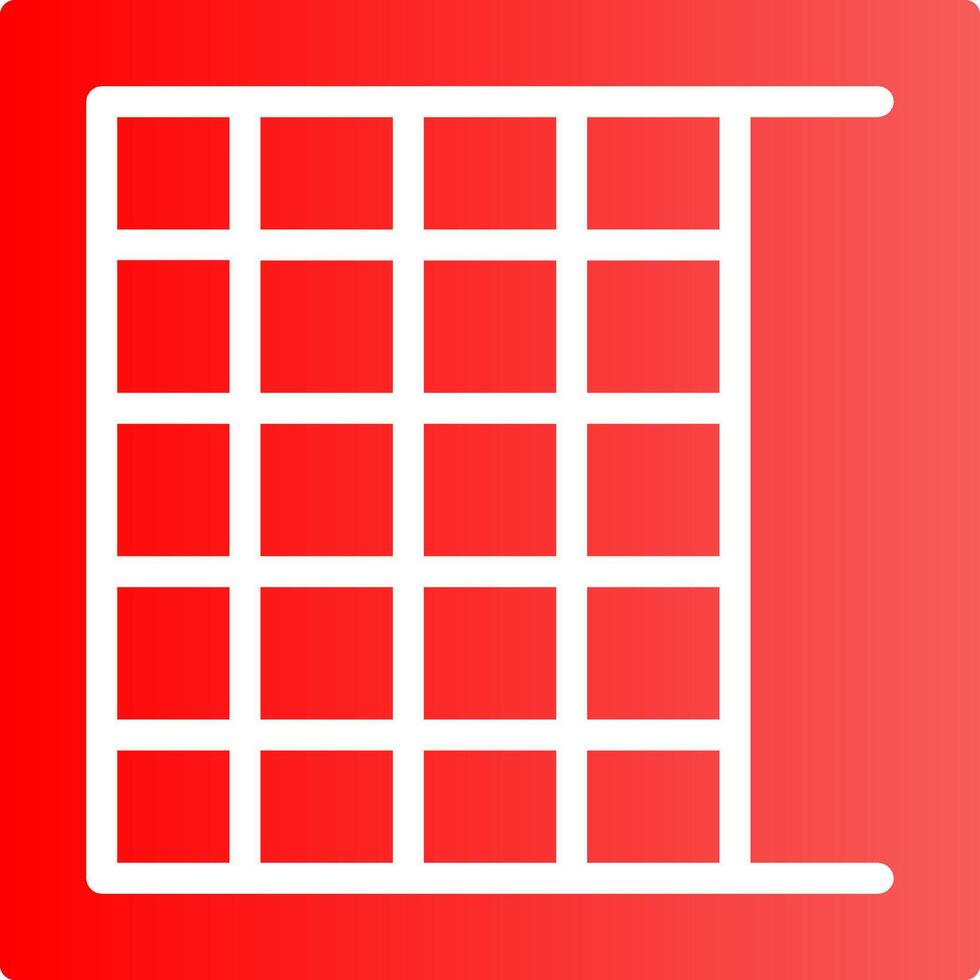 Glyph red Gradient Design vector
