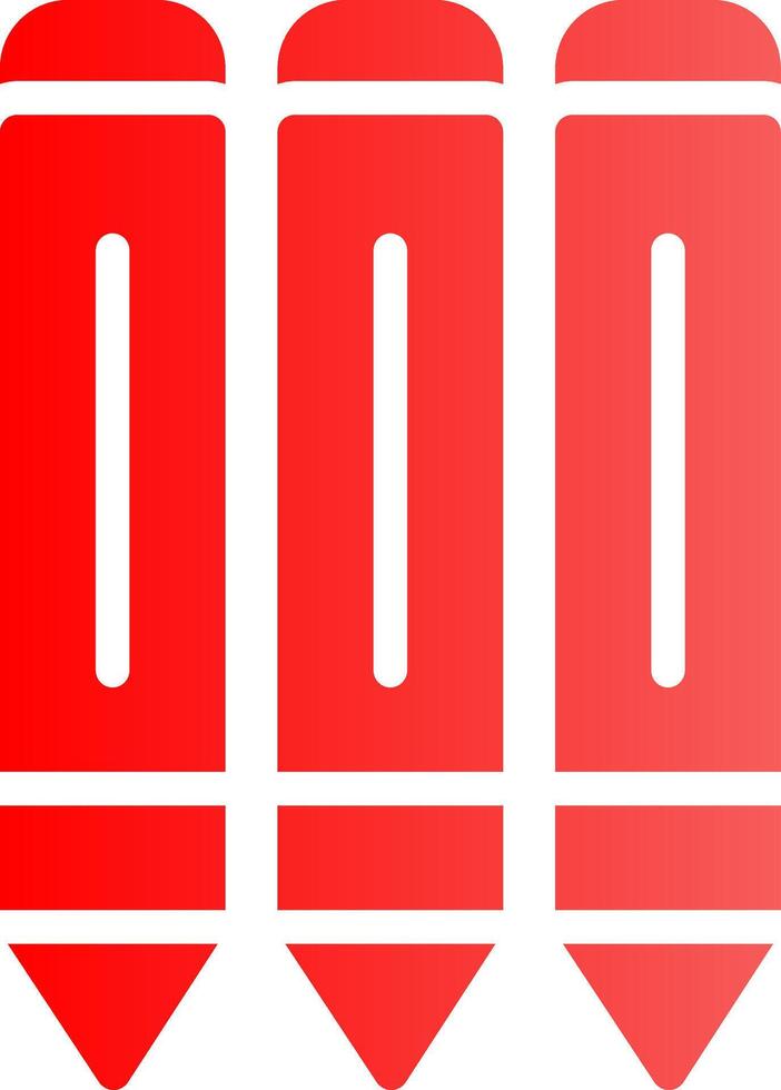 Glyph red Gradient Design vector