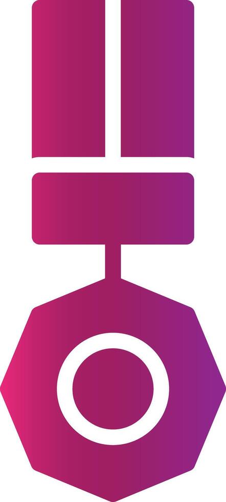 Glyph red Gradient Design vector
