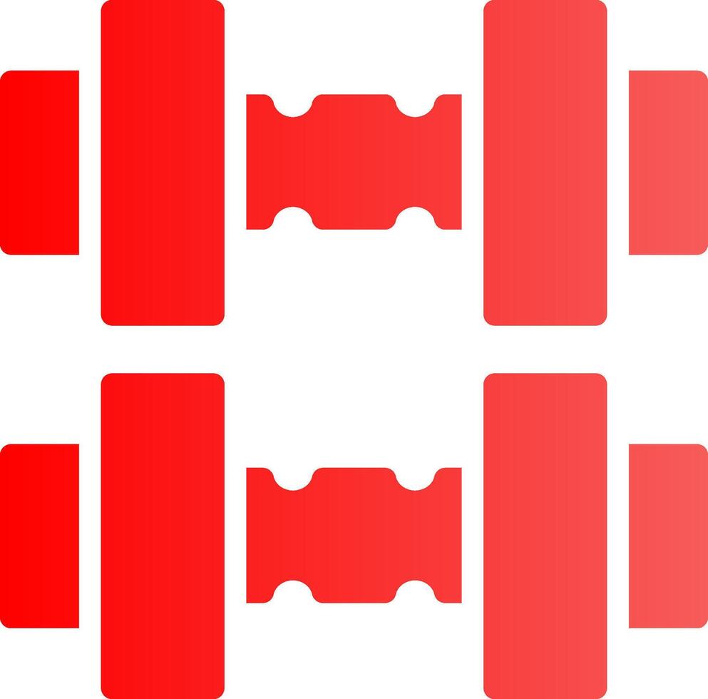 Glyph red Gradient Design vector