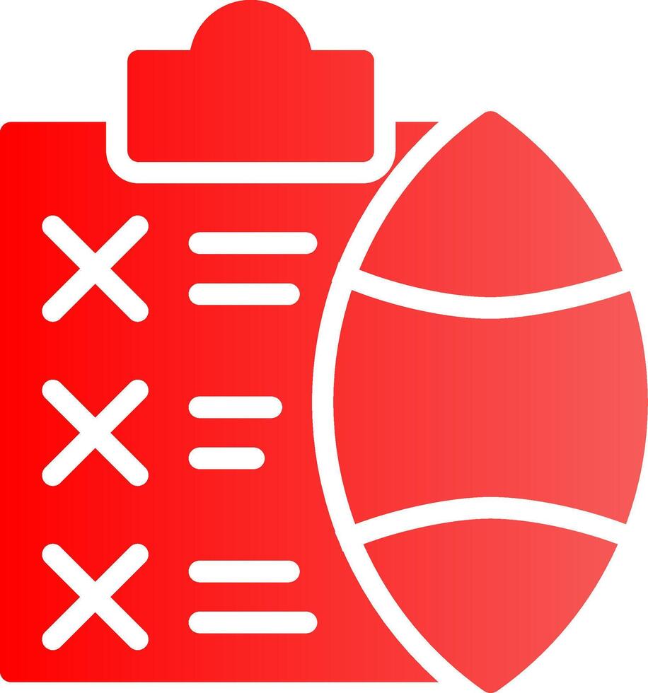 Glyph red Gradient Design vector