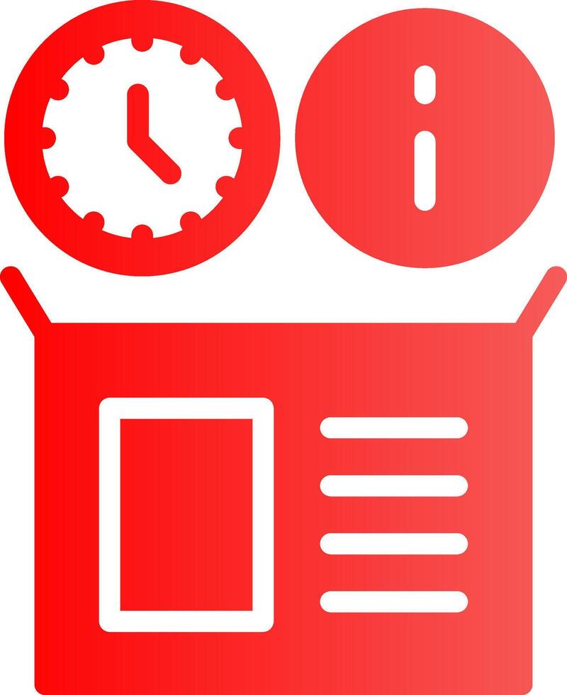 Real Time Inventory Info Creative Icon Design vector