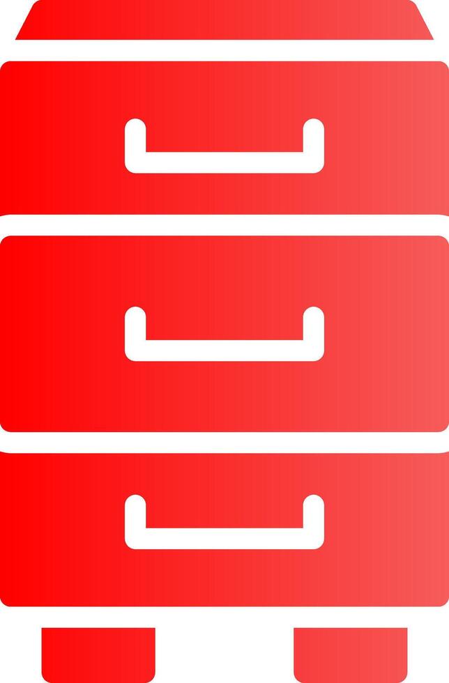 Glyph red Gradient Design vector