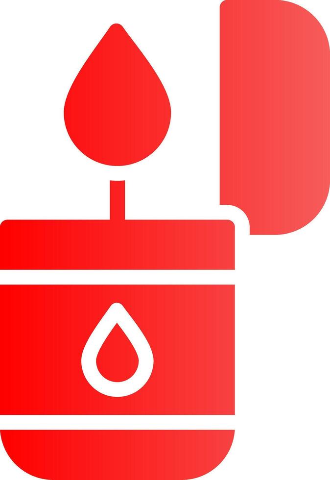 Glyph red Gradient Design vector
