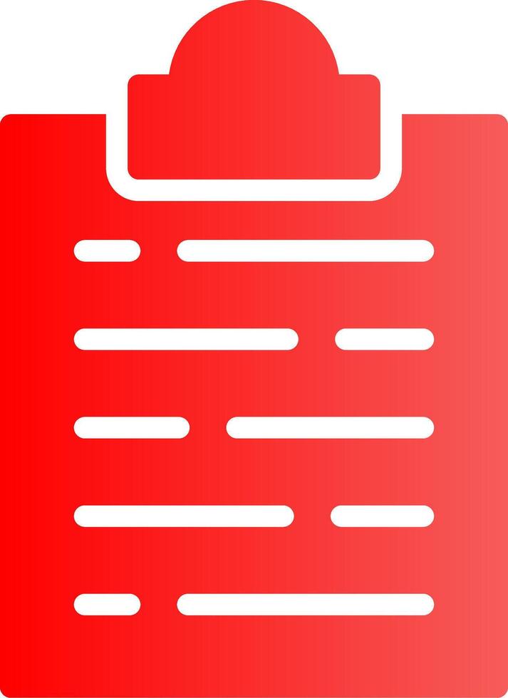 Glyph red Gradient Design vector