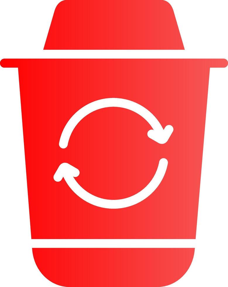 Recycle Bin Creative Icon Design vector