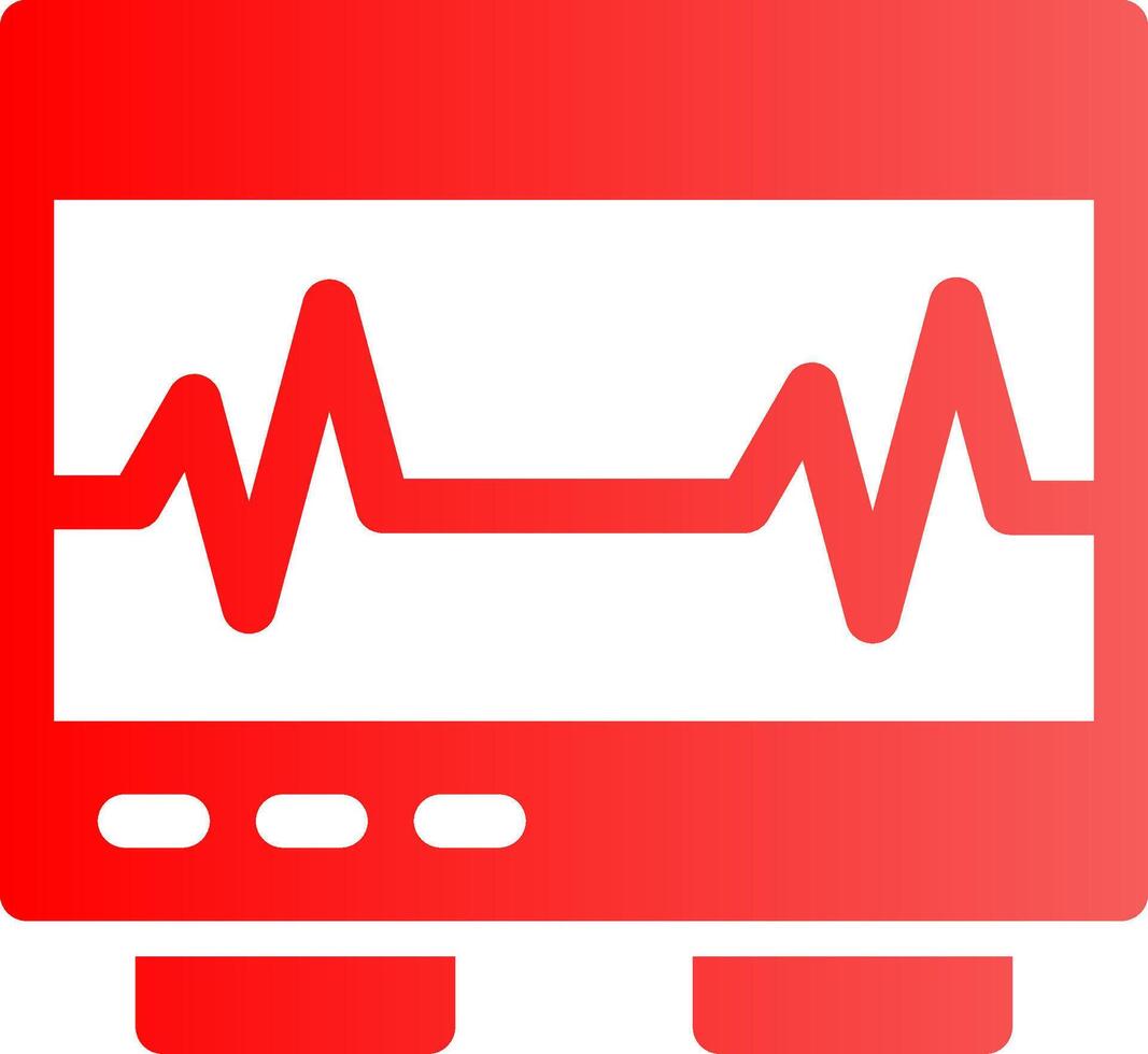 Electrocardiogram Creative Icon Design vector