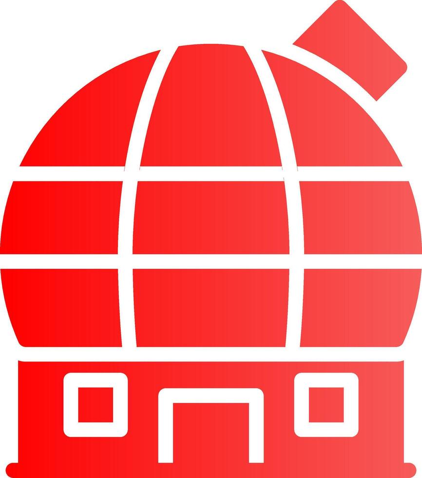 diseño de icono creativo del observatorio vector