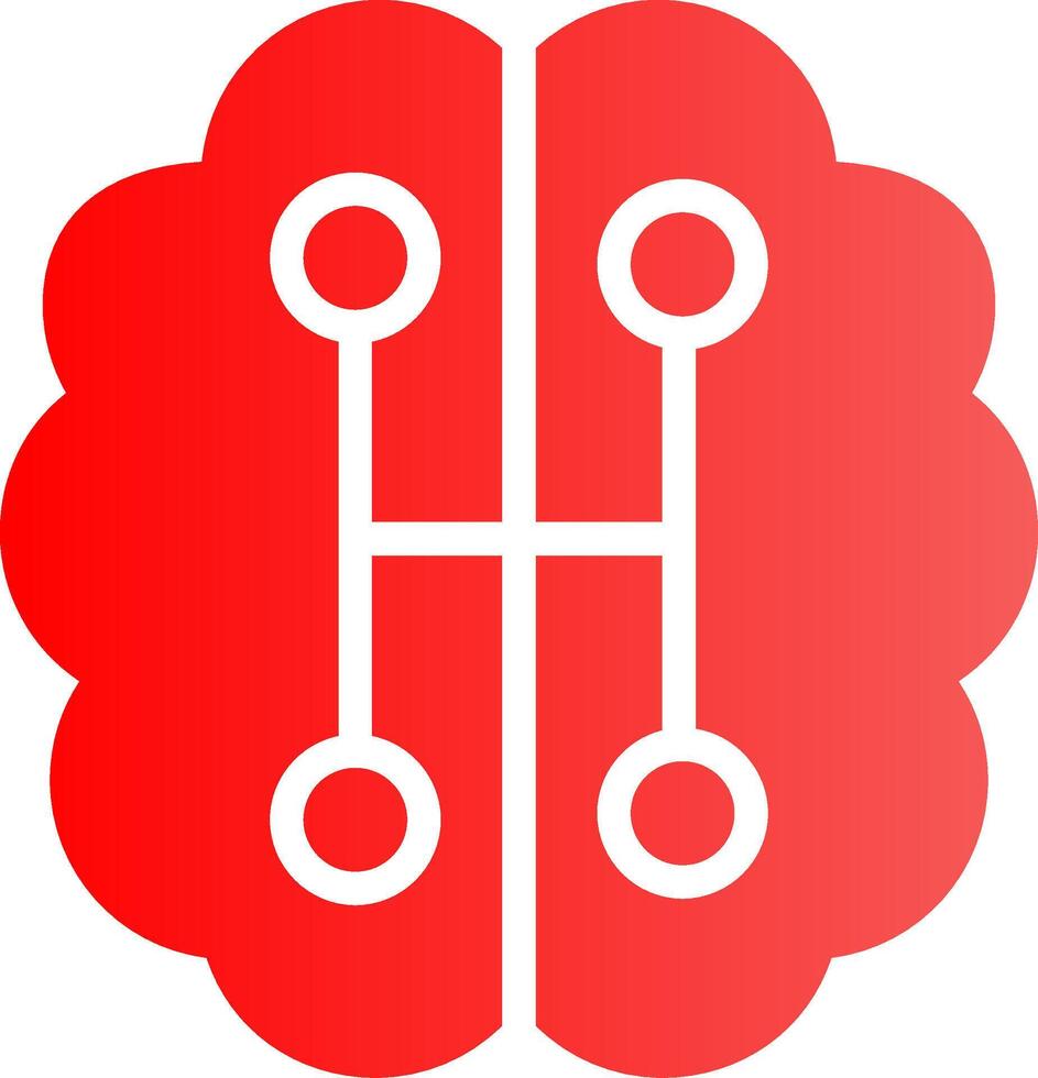 Humanoid Robot Creative Icon Design vector
