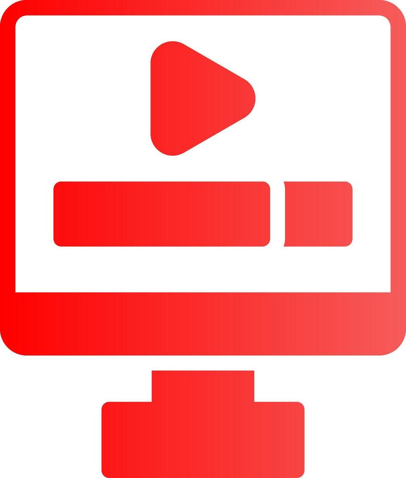 Video Play Creative Icon Design vector