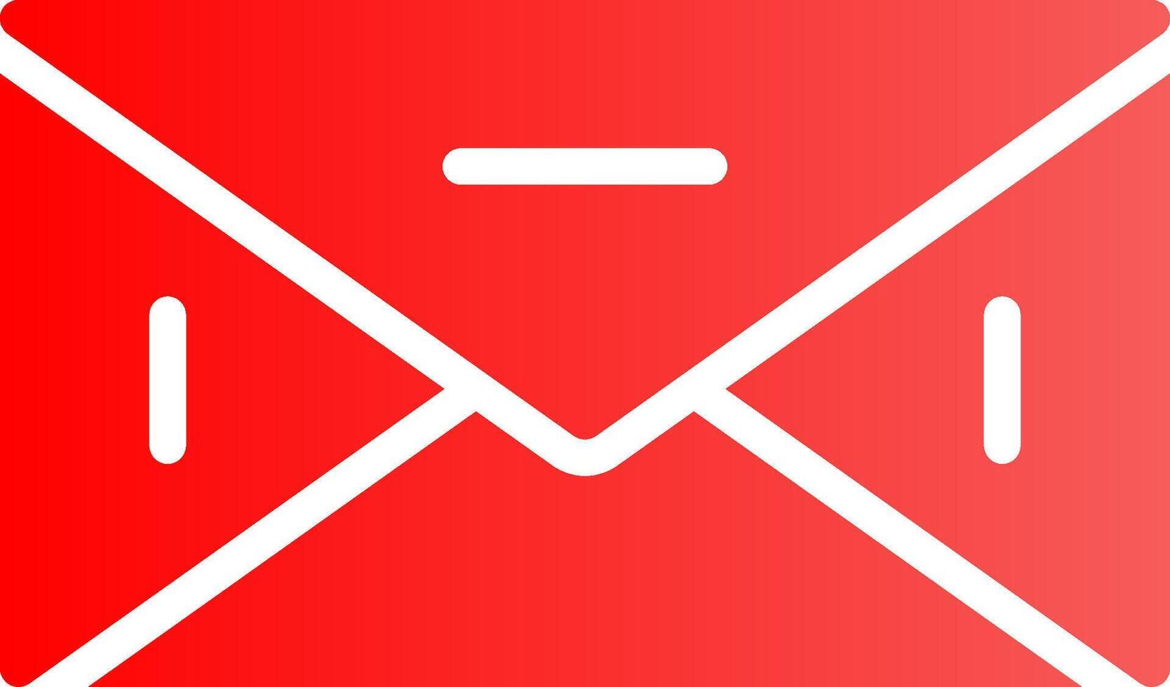 Glyph red Gradient Design vector