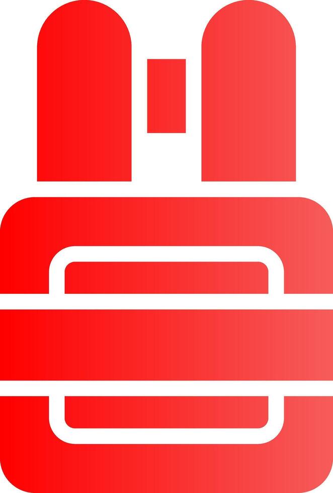 Glyph red Gradient Design vector