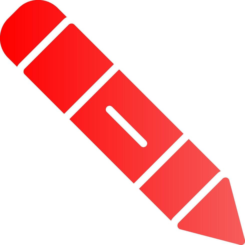Glyph red Gradient Design vector