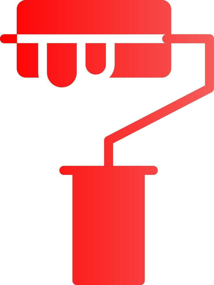 Paint Roller Creative Icon Design vector