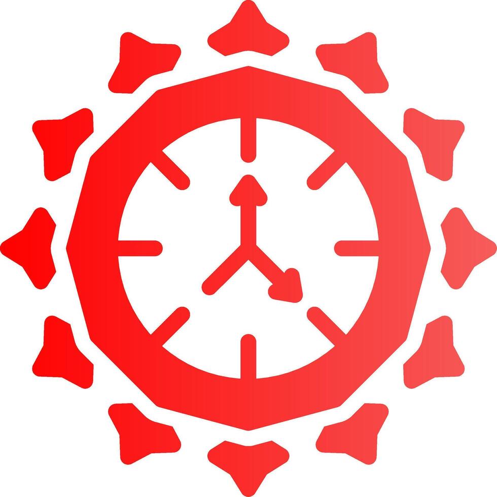 Glyph red Gradient Design vector