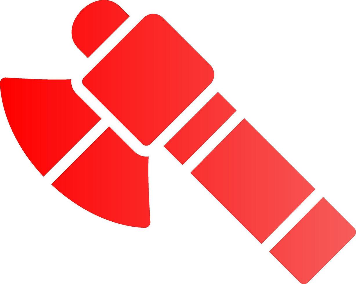 Glyph red Gradient Design vector