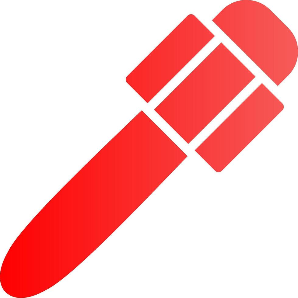 Glyph red Gradient Design vector