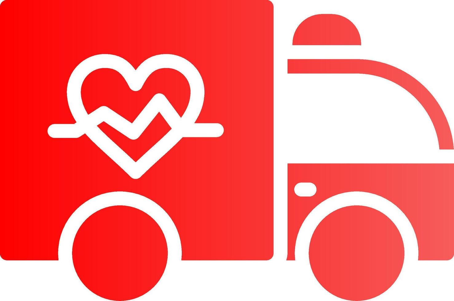 Ambulance Creative Icon Design vector