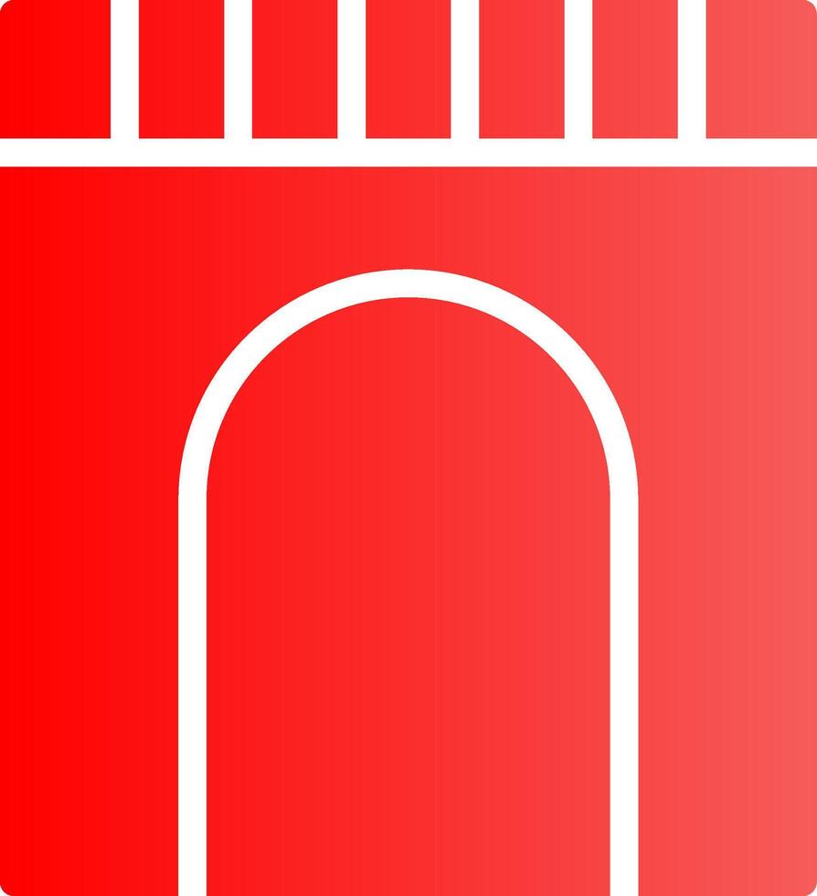 Glyph red Gradient Design vector