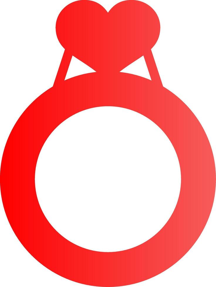 Valentines Ring Creative Icon Design vector