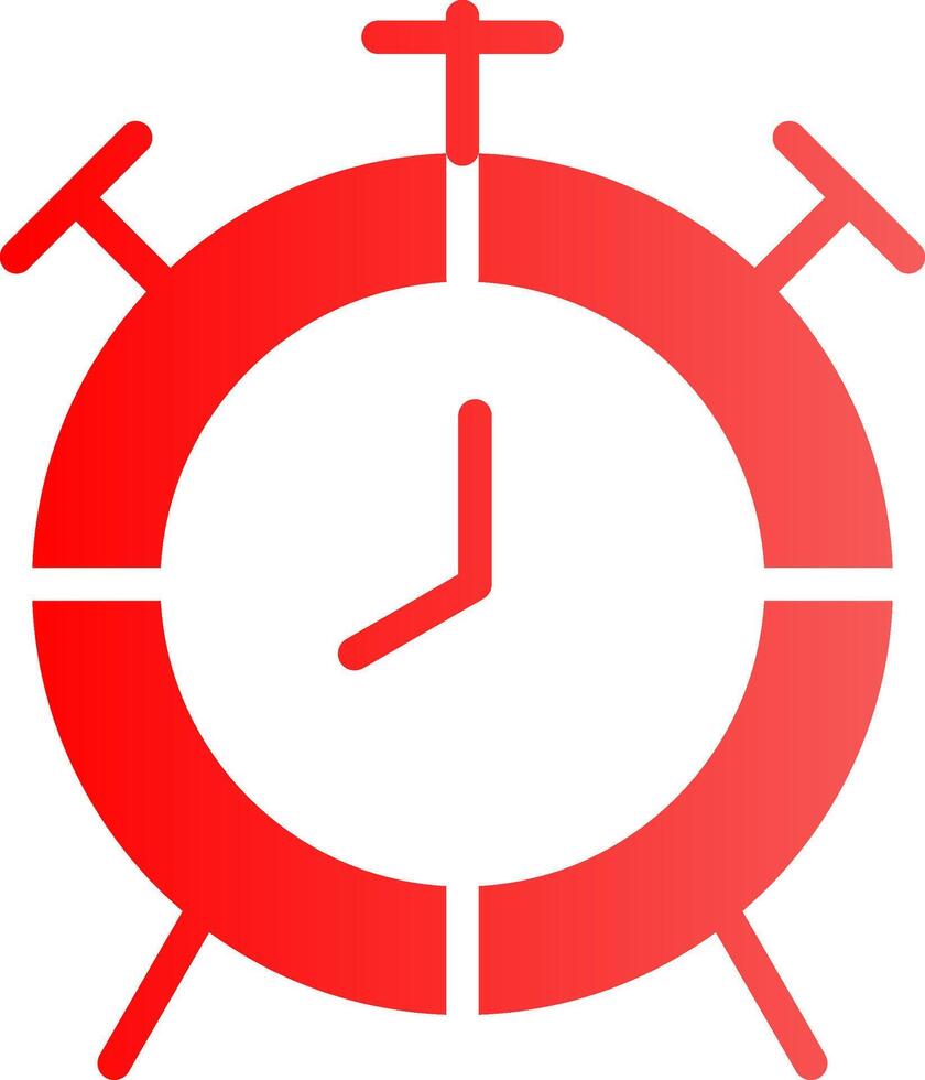 Alarm Clock Creative Icon Design vector