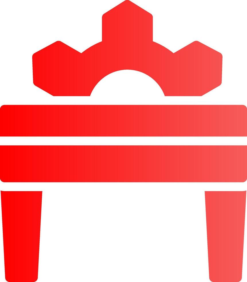mesa Sierra creativo icono diseño vector