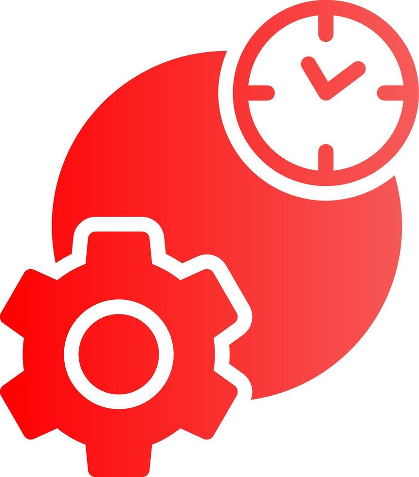 Work Time Creative Icon Design vector